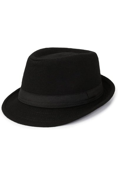 Yelajoy Unisex Classic 20s Fedora Hat, Short Brim Hat with Decorative Band, C...