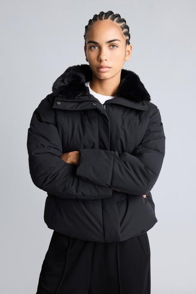 DeFacto Regular Fit Fur Collar Puffer Coat (26 Wn)