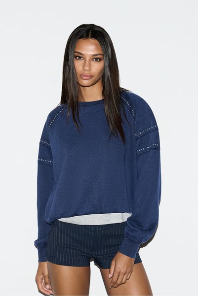 LEFTIES KADIN Zımbalı sweatshirt