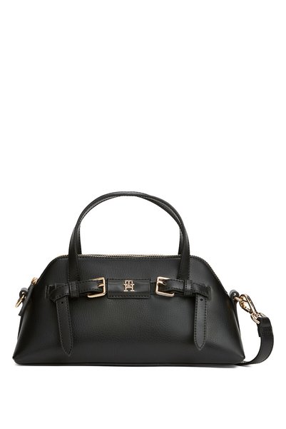 Tommy Hilfiger Siyah Kadın El Çantası TH BUCKLE MINI TOTE