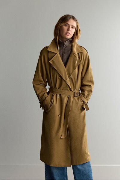 LEFTIES KADIN oversize trençkot