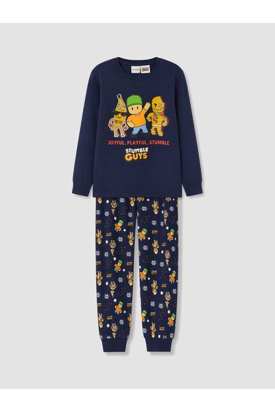 LC Waikiki Peak New Season Navy Blue Boys' Pajama Set