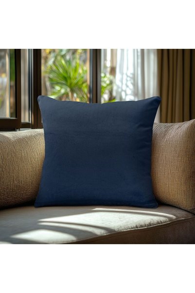 Beauty Home Βελούδινη Μαξιλαροθήκη ΠΡΕΜΙΟΥΜ ΜΠΛΕ