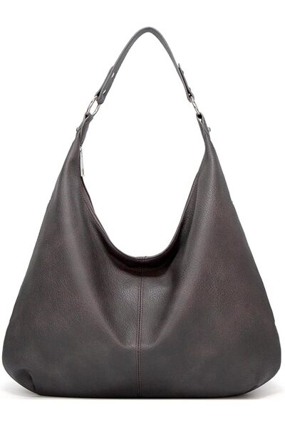 GENERAL Hobo Bags for Women Soft PU Leather Slouchy Bag Shoulder Purse with Z...