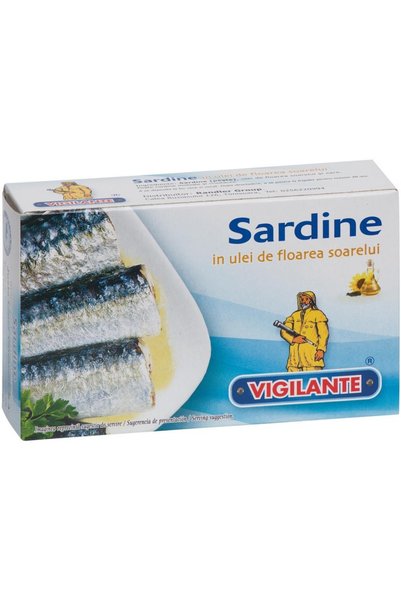 Vigilante Set 3 x Sardine in Ulei de Floarea Soarelui, Vigilante, 120 g