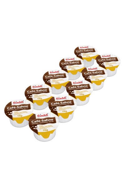 Frischli Set 6 x Lapte pentru Cafea cu 10% Grasimi Vegetale, Adora, 10 x 10 g