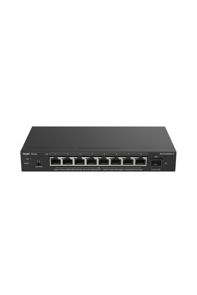 RUIJIE REYEE Rg-Eg209Mg-P 9Port 10-100-1000Mbps Yönetilebilir Switch 1 X10G Sfp 8 Port Poe+130W