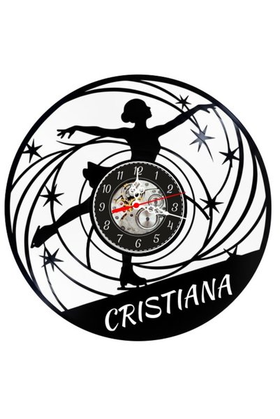 OEM Ceas de perete decorativ din disc de vinil, Model artistic personalizat C...