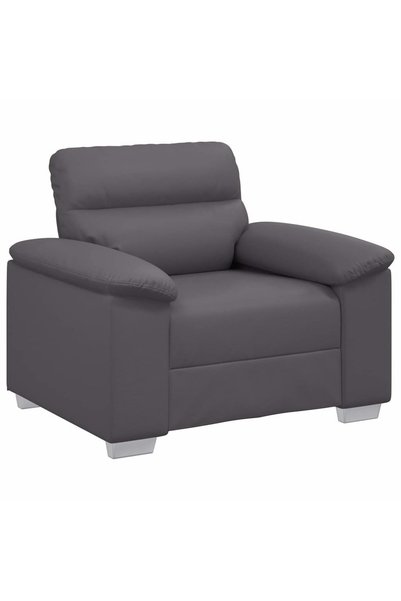 vidaxl Canapea fotoliu gri 100x81x84 cm piele ecologică