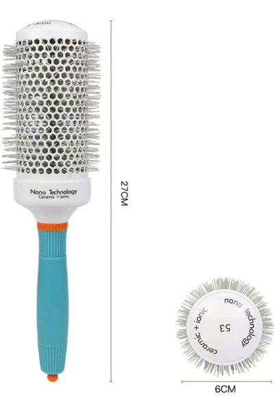 Maxmana Secret Round Brush for Blow Drying, Nano Thermal Ceramic & Ionic Tech Hair Brush, Professional Round Barrel
