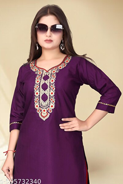 Generic Brand Kurti, Women Kurti with Embroidery Work