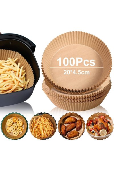 Generic Brand Baking paper, 100 packs, non-stick disposable paper liners, bak...