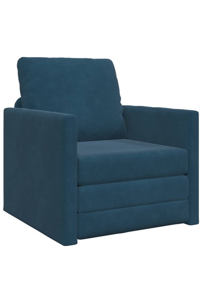 vidaxl Pat canapea albastru 74 x 77 x 81 cm Catifea