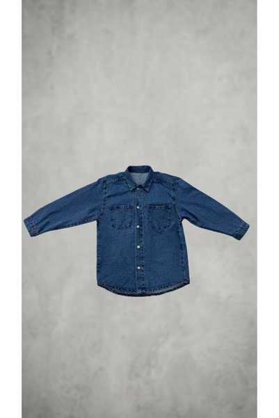 ADA YILDIZ KİDS Boys' Denim Shirt Long Sleeve Denim Shirt 8/13 Years