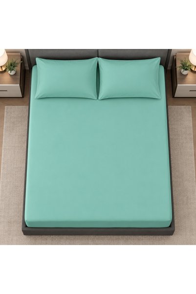 celhome Waterproof bed cover with Stretchy, 3 pieces, 180x200 cm, Mint Green