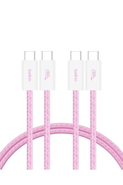 Belkin Limited Belkin 2-Pack Braided USB-C to USB-C Cable 5ft, 60W - Soft, Fl...