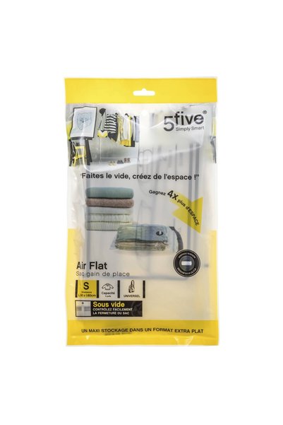 5FIVE Polyethylene PET Airless Vacuum Bag (60 x 50 x 2.5 cm)