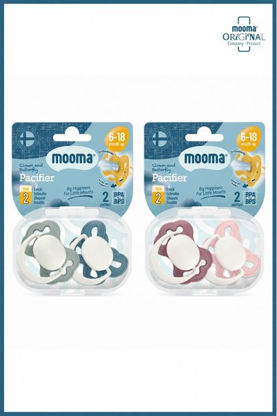 MOOMA 4'lü Clown & Butterfly Silikon Emzik Set - Ultra Yumuşak Doğal Hissiyat...