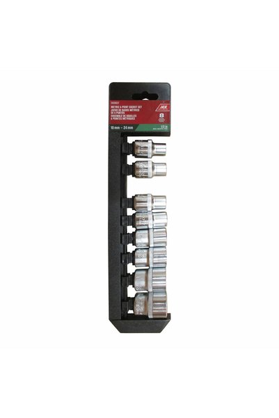 ACE Steel Metric Socket Set (8 Pc.)