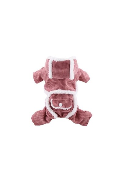 fara marca Geaca catei catifea roz 2XL 44 cm