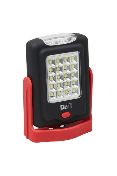 Diall LED Portable Flashlight W/Battery (White)