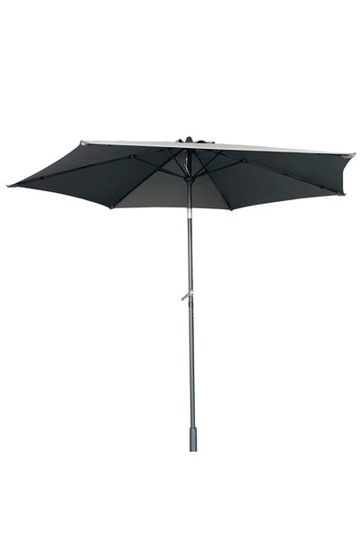 Living Accents Logan Steel Crank Umbrella (2.7 x 2.4 m, Gray)
