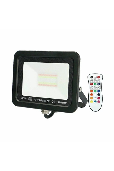 OEM Προβολέας LED RGB 30W εξωτερικού χώρου IP65 με τηλεχειριστήριο AP79251 σε...