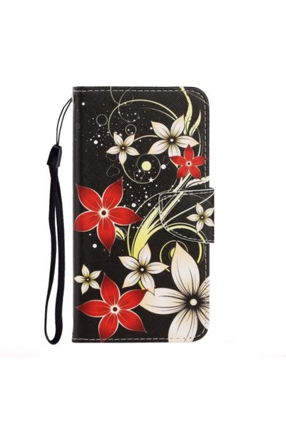 OEM Δερμάτινη Θήκη Πορτοφόλι με Βάση για Xiaomi Redmi 9C, Όμορφα Λουλούδια