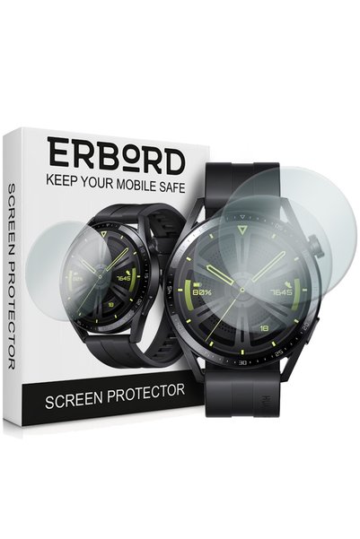 ERBORD 2x Sticlă securizată pentru Huawei Watch GT 3 46mm, Sticlă