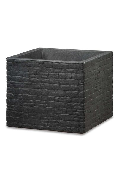 Scheurich Muretto Plastic Plant Pot (37.5 x 37.5 x 33 cm, Anthracite)