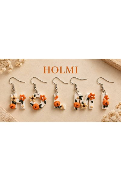 HOLMİ ATELİER Letter Earrings