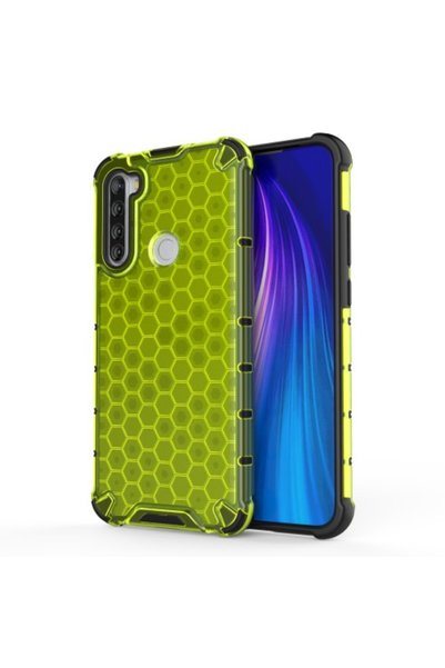 OEM Υβριδική Θήκη Σιλικόνης για Xiaomi Redmi Note 8T με Σχέδιο Κυψέλης – Πράσινη