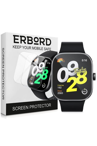 ERBORD 2x Sticlă securizată pentru Xiaomi Redmi Watch 4, Fast