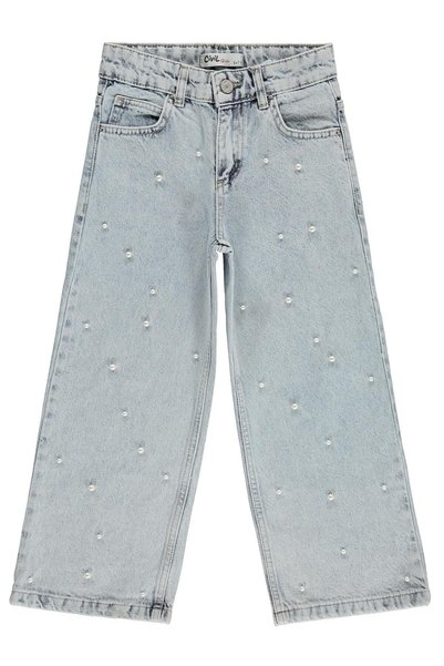 Civil Girls Pearl Pants for Ages 6-9 - Blue