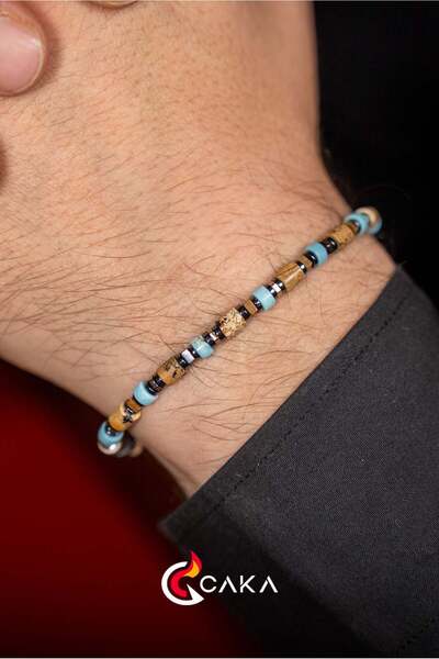 caka lighter Oasis Natural Stone Men's Bracelet