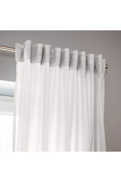 Markizeta Perdea Markizeta, model TD0011/ZGT, voal, gri deschis, 145x300 cm