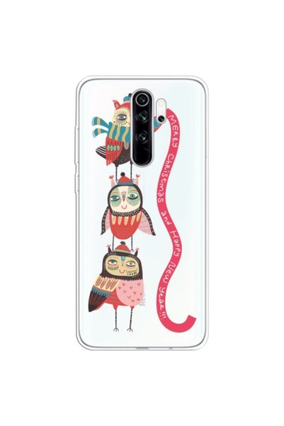 OEM Χριστουγεννιάτικη Θήκη TPU για Xiaomi Redmi Note 8 Pro με Κουκουβάγιες κα...