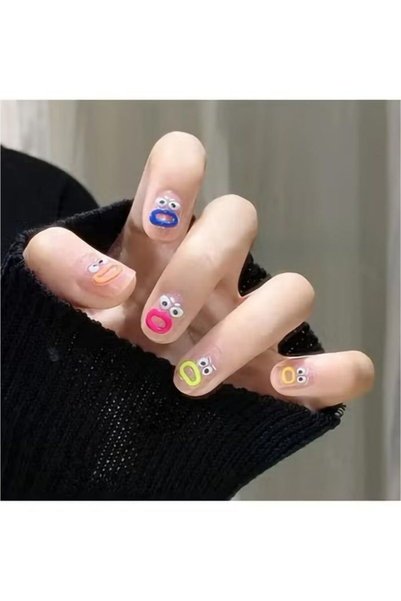 Haidue 5Pcs Set 5D Embossed Nail Art Stickers Nail Art Decals For Nail Art De...
