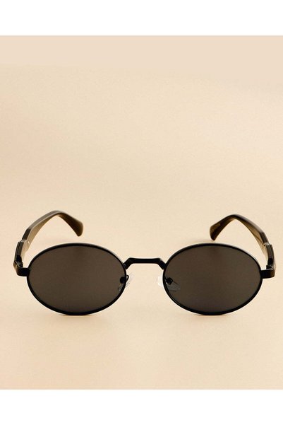 REDTAG Women Black Round Sunglasses