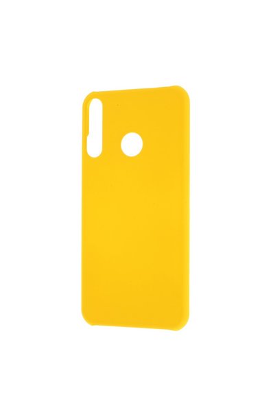 OEM Σκληρή Θήκη Καουτσούκ για Huawei P40 Lite E / Y7p, Κίτρινη