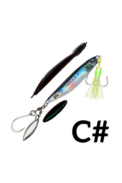 Choice 40g COLOR C TOLU 2024 NEW 3D Printed S-shaped Fast Sinking Metal Jig L...