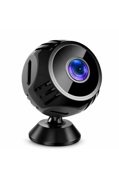 Acmora Mini Camera Supraveghere WiFi H8, Full HD 1080P, Detectare Miscare, Al...