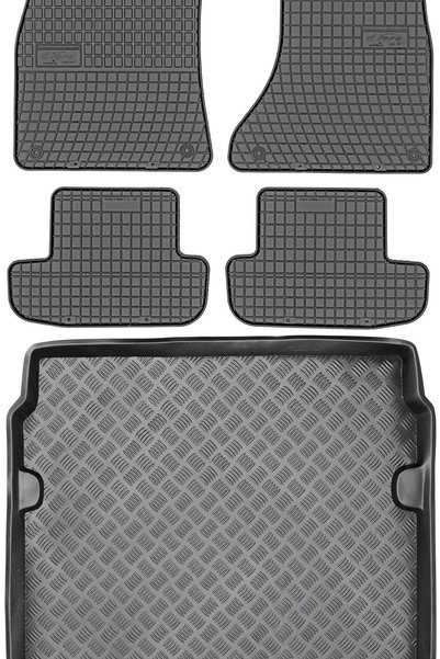 Max-Dywanik Audi A5 I Coupe din 2007-2016 SET - covorașe auto din cauciuc + c...