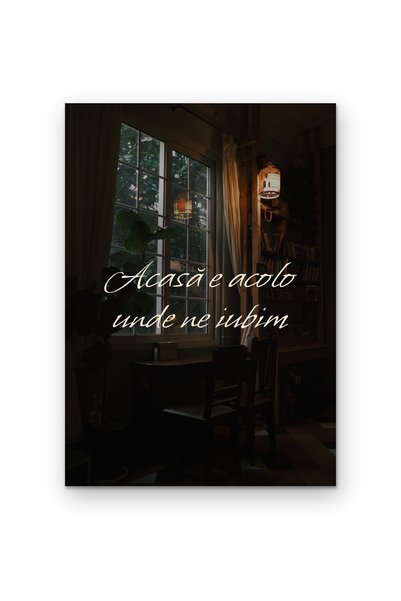 OEM Poster Cardboard 250g A4 Wall Art Quote Home is Where We Love