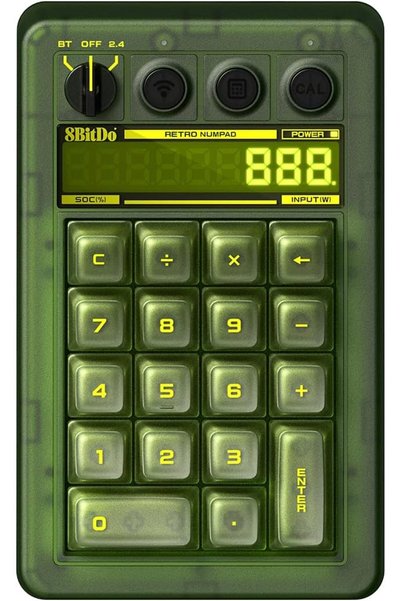 8Bitdo Retro 18 Xbox Edition Kablosuz Mekanik Numpad, Hesap Makinesi Modu, Wi...