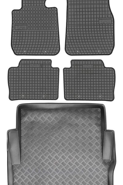 Max-Dywanik BMW Seria 3 F30 Sedan din 2011-2018 SET - covorașe auto din cauci...