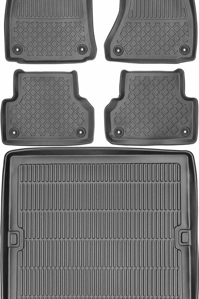 Max-Dywanik Audi A4 B9 Sedan din 2015 SET - covorașe auto + covoraș portbagaj