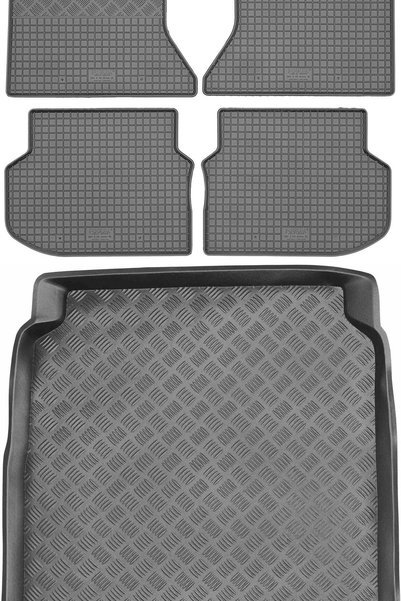 Max-Dywanik BMW 5 F10 Sedan din 2010-2013 SET - covorașe auto din cauciuc + c...