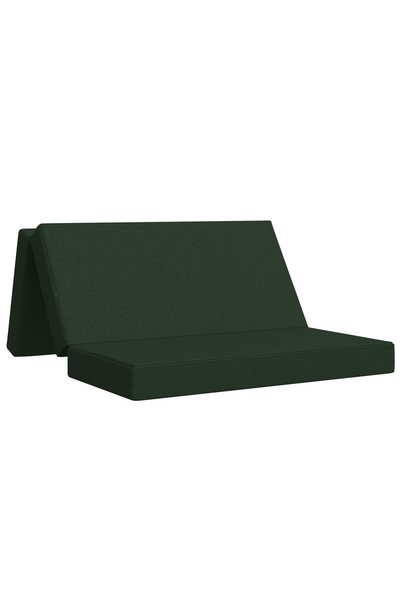 vidaxl Canapea Pat Pliabilă 160 x 67 x 45 cm Verde închis