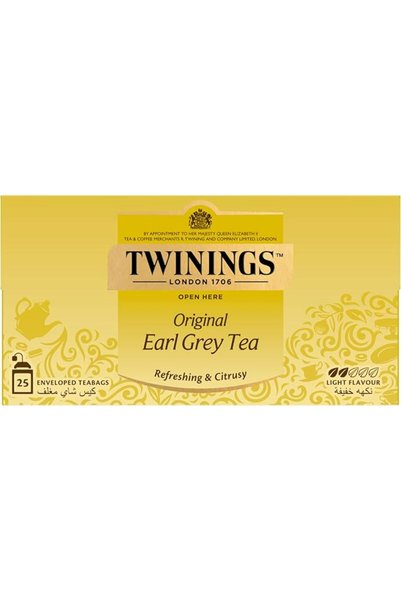 TWININGS BREAKFAST شاي إيرل جراي من توينينجز، 25 كيس شاي - عبوة واحدة